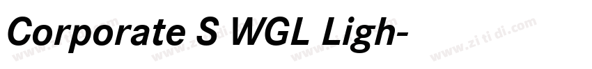 Corporate S WGL Ligh字体转换